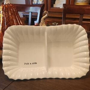 Mud Pie Cream Divided Serving Platter